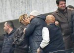 foto: GSP | Boom, kiss! S?rb?toare vi?inie pe teren, afec?iune in loj?: Dan ?i Diana ?ucu nu s-au ferit