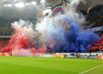 foto: GSP | Atmosfera incendiar? la FCSB - Rapid » Scenografie 3D in Peluza Nord