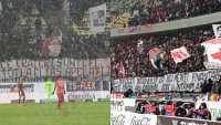 R?zboiul bannerelor de pe Arena Na?ional? la derby-ul Rapid - Dinamo. Mesaje acide intre cele dou? tabere. Nu a&nbsp;(…)