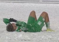 Fotbal in Ice Age » Imagini incredibile la meciul din Cupa Romaniei