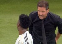 Diego Simeone l-a atacat frontal pe Vinicius, in timpul meciului: 