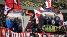 Scene uluitoare dup? Dinamo – U Craiova 1-1! ?tefan Baiaram s-a scuipat cu un dinamovist, iar Istvan Kovacs a fost&nbsp;(…)