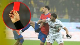 CFR Cluj trebuia s? r?mân? în 10 cu FCSB înc? din minutul 29! Explica?iile lui Marius Avram: „Comportare violent?,&nbsp;(…)