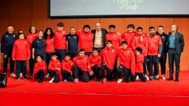 Dan ?ucu i-a fermecat pe italieni cu discursul s?u la petrecerea de Cr?ciun de la Genoa: „Suntem cu to?ii aici cu un (…)