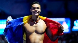 Nu s-a ab?inut! Unde a mers David Popovici, a doua zi de Cr?ciun. Foto