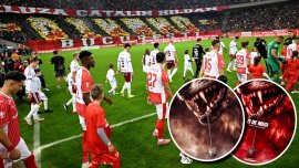 Dinamovi?tii au fost deconspira?i înaintea derby-ului cu Rapid. Ce a ap?rut pe internet în ziua meciului. Foto