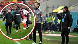 Panic? la Dinamo! S-a pr?bu?it pe gazon dup? 1-0 cu Unirea Slobozia: „S? vin? medicul mai repede!”. Video