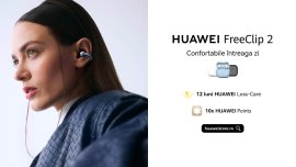 HUAWEI FreeClip 2: U?oare, stabile, adaptabile. C??tile create pentru stilul t?u de via?? dinamic