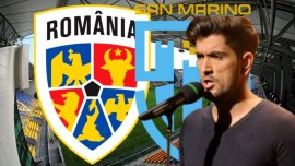 Probleme cu imnul la România – San Marino! Cezar Ouatu abia s-a auzit pe “Ilie Oan?”