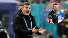 Laszlo Balint, discu?ie tensionat? cu arbitrul Iulian C?lin dup? Dinamo – O?elul 1-0: „Asta i-am spus”