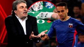 Cei trei juc?tori de renume ai Stelei, prin?i în cantonament jucând poker: „Bate-m?, omoar?-m?, dar nu-i spune lui tata”