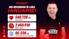(P) Record în Clubul SuperPariorilor by Superbet: premii de 548.000 de lei ?i 2.5 milioane de bilete copiate! Cum&nbsp;(…)