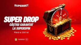 (P) Super Drop: roata e câ?tig?toare toat? ziua, exclusiv la Superbet!