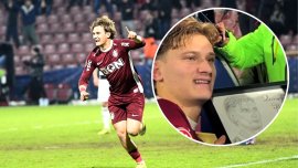 Lorenzo Biliboc, surpriz? din partea unei domni?oare dup? ce a dat golul victoriei în CFR Cluj – Petrolul 2-1: ”Art?&nbsp;(…)