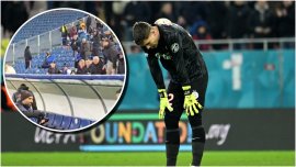Scene reprobabile înainte de Universitatea Craiova – FCSB! ?tefan Târnovanu, scuipat la ie?irea de la vestiare.&nbsp;(…)
