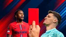 Cinci minute horror pentru FCSB în meciul cu Basel! Târnovanu a fost eliminat, iar Ngezana a f?cut penalty. Video