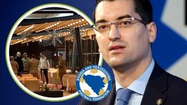 Vizit? surpriz? la hotelul na?ionalei din Zenica! Au venit cu tricouri ?i steagul României. Video exclusiv