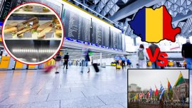 Otopeni, mai scump decât Heathrow: cât te cost? cu adev?rat s? m?nânci în aeroportul din România, fa?? de Londra, (…)