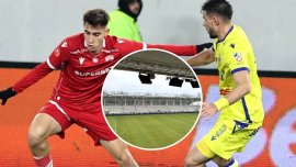 Cum arat? gazonul de pe „Arcul de Triumf”, cu câteva ore înainte de Dinamo – Petrolul. Anun?ul administratorului. Foto