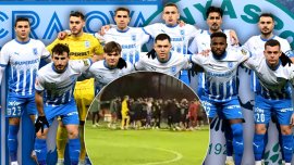 B?taie general? la meciul Universit??ii Craiova din Antalya! Partida a fost întrerupt? 5 minute. Video