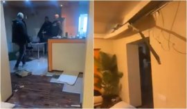 Fanii huligani ai lui Feyenoord s-au filmat cum distrug un apartament din Bucure?ti, în hohote de râs