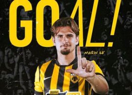 R?zvan Marin, presta?ie de gal?: gol ?i assist, iar AEK a urcat pe primul loc în Grecia