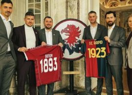 Delega?ia Rapidului, la Genoa: „Dou? cluburi cu trecut puternic, unite de prezentul comun”