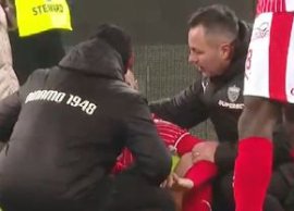 Juc?torul lui Dinamo s-a întins pe gazon, dup? meci » Florentin Petre a intervenit: „S? vin? medicul mai repede”