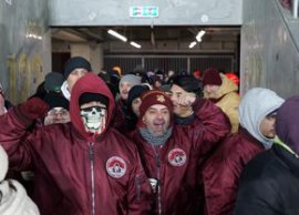 Jandarmeria, în alert? la Rapid - Metaloglobus » Peluza Nord a intrat cu „scutierii”: detaliul care a surprins