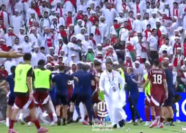 Scandal imens sub ochii lui Cosmin Ol?roiu în Qatar - Emiratele Arabe Unite: b?taie pe gazon între fani ?i juc?tori