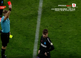 Fault violent în UTA - FCSB! La debut, tân?rul de 18 ani al campioanei a v?zut direct cartona?ul ro?u